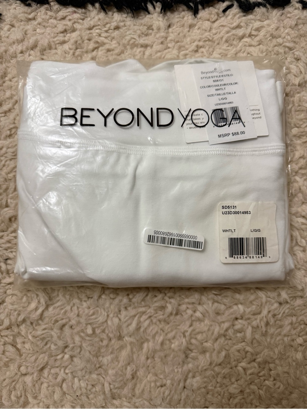 Beyond Yoga White mini skirt with short